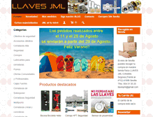 Tablet Screenshot of llavesjml.com